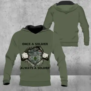 Personalized Netherlands Soldier/ Veteran Camo With Name And Rank Hoodie 3D Printed – 2809230001