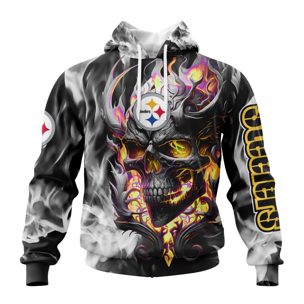 NFL Pittsburgh Steelers Special Skull Art Design ST2406